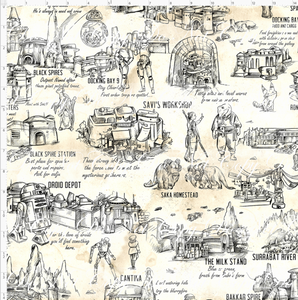 CATALOG - PREORDER R117 - Galaxy's Edge Map - Map Background Black Images - REGULAR SCALE