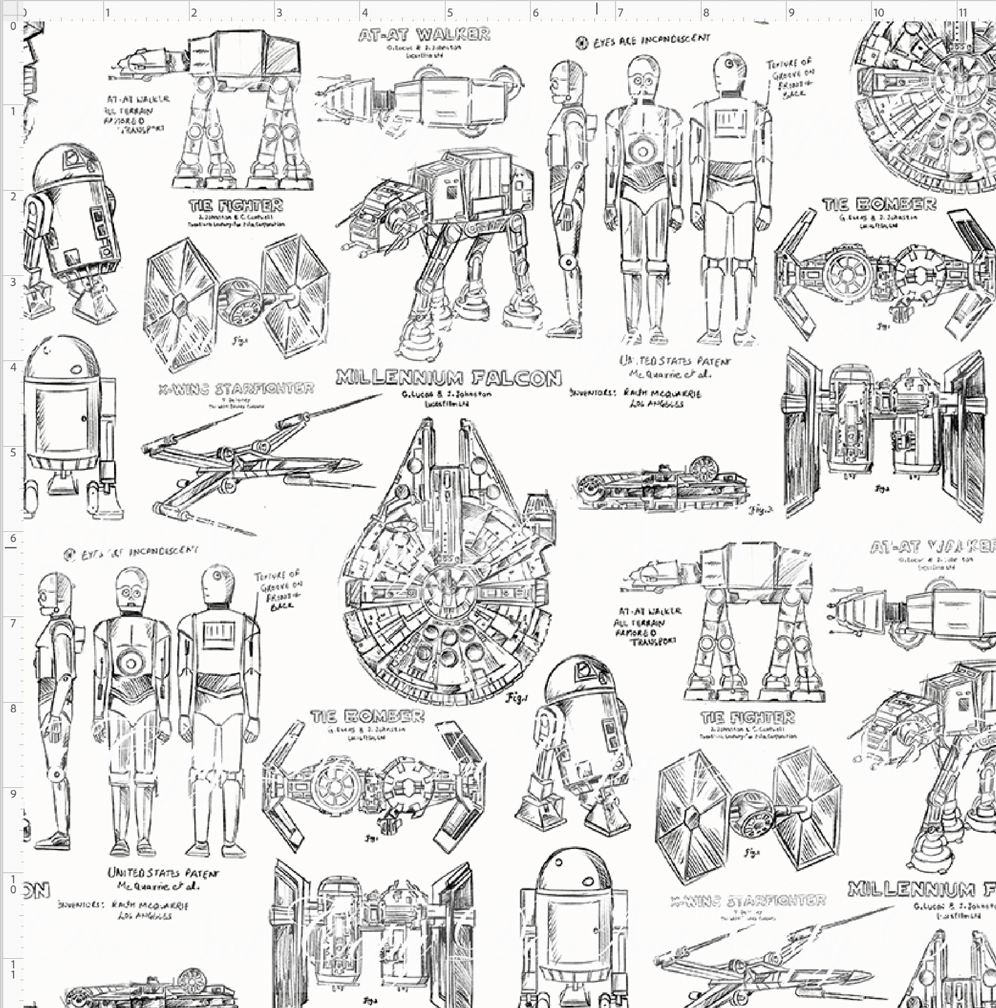 CATALOG - PREORDER R117 - Sketchy Wars - Sketches - Black on White - REGULAR SCALE