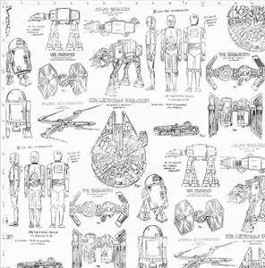 CATALOG - PREORDER R117 - Sketchy Wars - Sketches - Black on White - LARGE SCALE