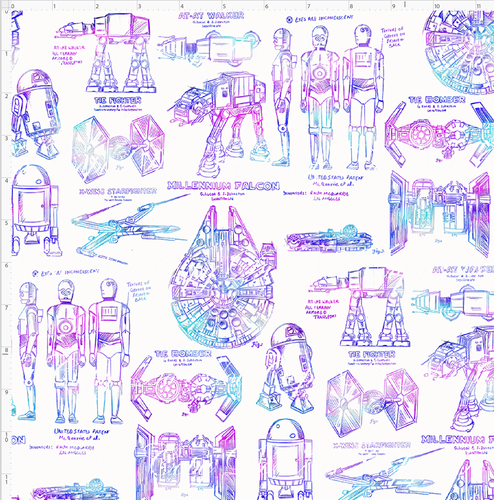 CATALOG - PREORDER R117 - Sketchy Wars - Sketches - Color on White - REGULAR SCALE