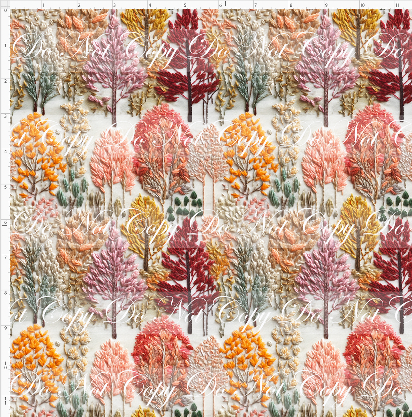 PREORDER - Embroidery Collection - Autumn Trees - SMALL SCALE