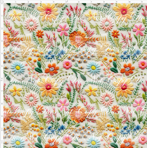 PREORDER - Embroidery Collection - Bright Floral Medley - SMALL SCALE