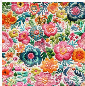 PREORDER - Embroidery Collection - Bright Mexican Floral - SMALL SCALE