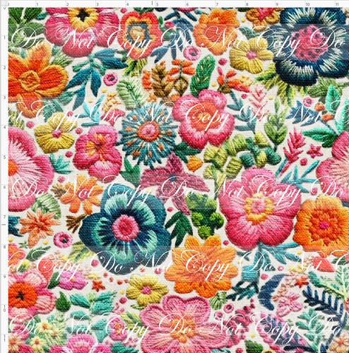PREORDER - Embroidery Collection - Bright Mexican Floral - REGULAR SCALE