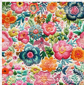 PREORDER - Embroidery Collection - Bright Mexican Floral - REGULAR SCALE