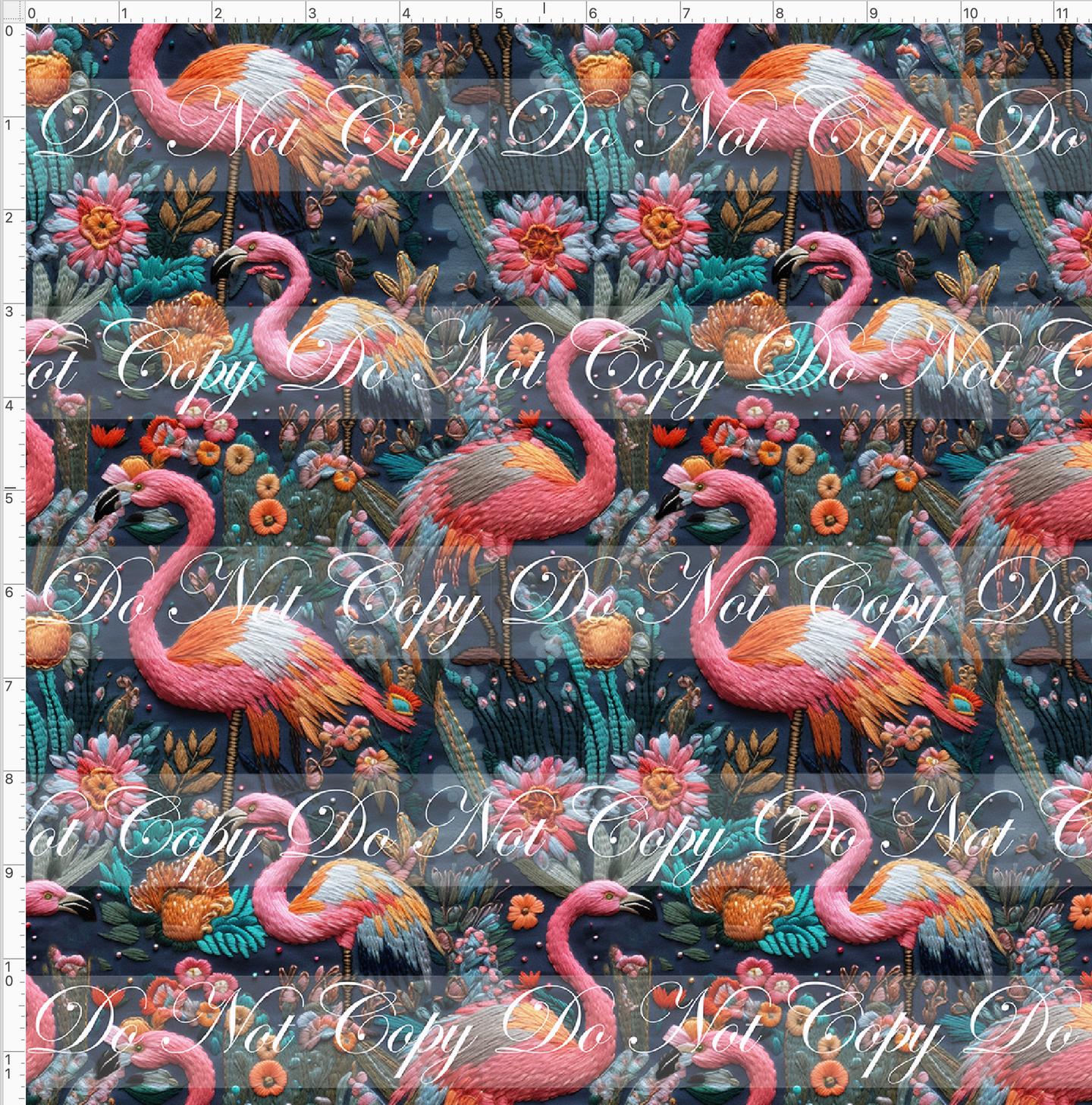 PREORDER - Embroidery Collection - Flamingos - SMALL SCALE