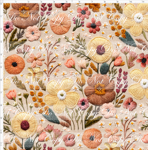 PREORDER - Embroidery Collection - Neutral Floral - REGULAR SCALE