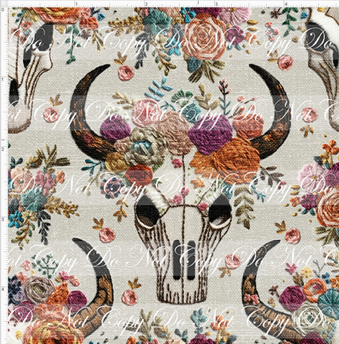 PREORDER - Embroidery Collection - Western Skull - SMALL SCALE