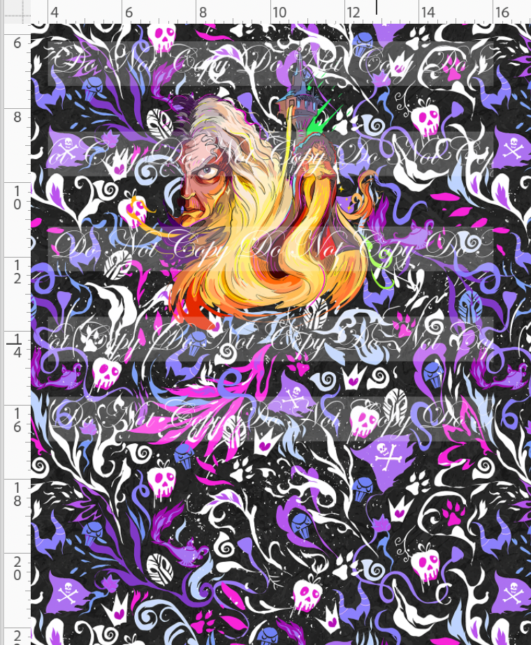 Retail - Artistic Villains - Panel - Goth - White Purple Pink - CHILD