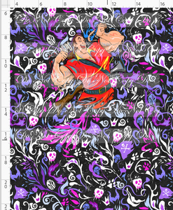 Retail - Artistic Villains - Panel - Strong Man - White Purple Pink - CHILD