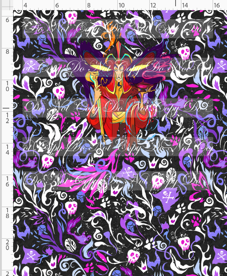 Retail - Artistic Villains - Panel - Sultan - White Purple Pink - CHILD