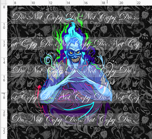 PREORDER - Artistic Villains - Panel - Blue Flames - Black White - ADULT