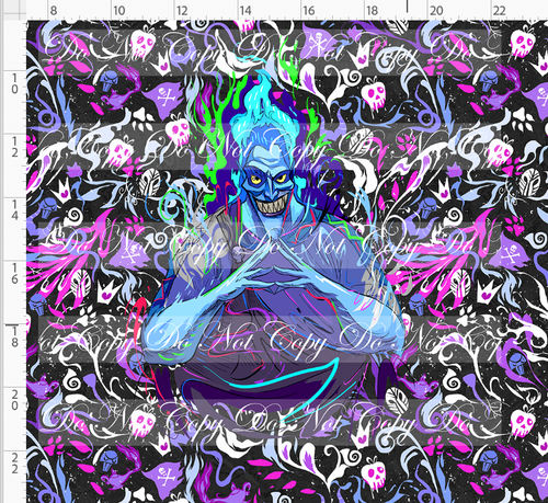 PREORDER - Artistic Villains - Panel - Blue Flames - White Purple Pink - ADULT