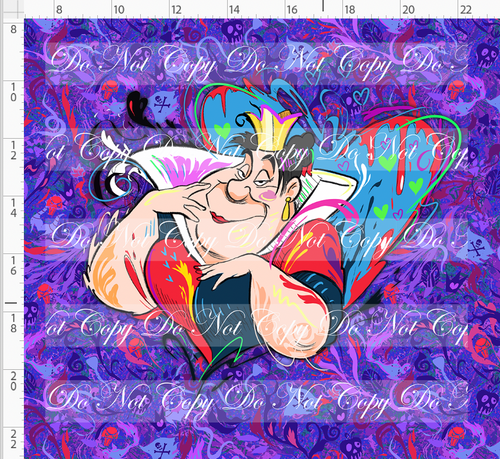 PREORDER - Artistic Villains - Panel - Heart Queen - Purple Pink - ADULT