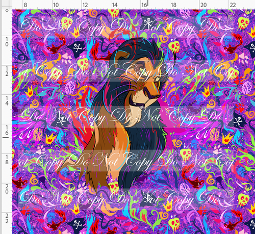 Retail - Artistic Villains - Panel - Lion - Colorful - ADULT