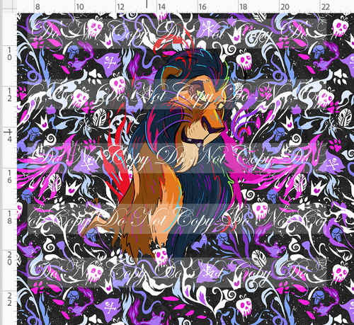 PREORDER - Artistic Villains - Panel - Lion - White Purple Pink - ADULT