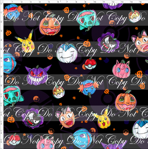 CATALOG - PREORDER R117 - Halloween Critters - Pumpkin Heads - Black - REGULAR SCALE
