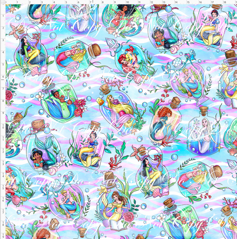 Retail - Mermaid Princesses - Main - LARGE SCALE – Oh So Pretty Custom  Fabric