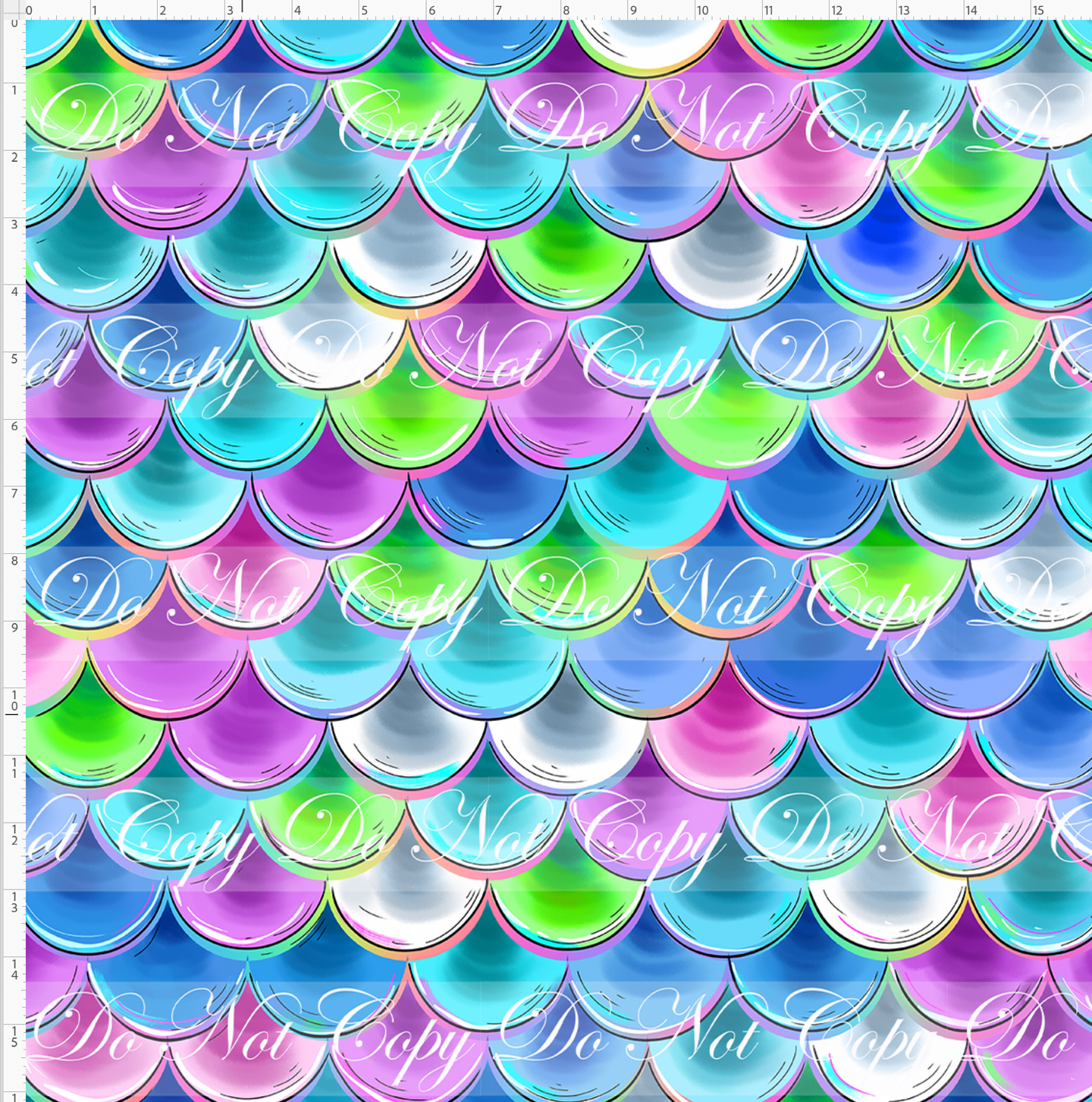 Retail - Mermaid Princesses - Mermaid Scales - Random Color - LARGE SCALE