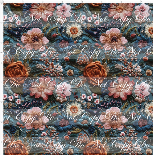 PREORDER - Embroidery Collection - Dusty Rose and Burnt Orange - SMALL SCALE