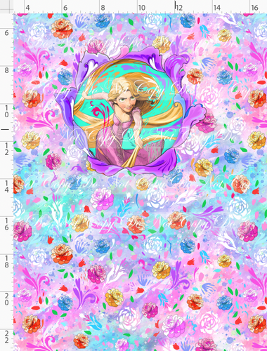 PREORDER R123 - Artistic Blooms - Panel - Golden Hair - CHILD