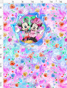 PREORDER R123 - Artistic Blooms - Panel - Mice - CHILD