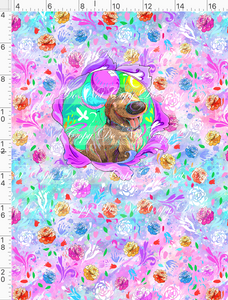 PREORDER - Artistic Blooms - Panel - Pup - CHILD