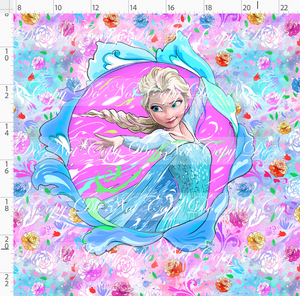 PREORDER - Artistic Blooms - Panel - Ice Princess - ADULT