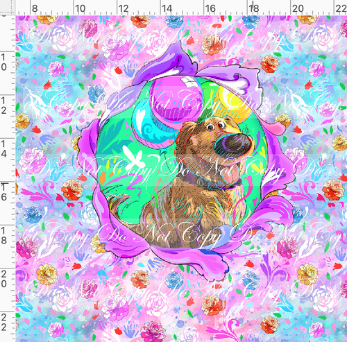 PREORDER - Artistic Blooms - Panel - Pup - ADULT