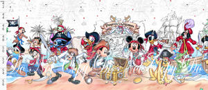 PREORDER R123 - Mouse Pirates and Friends - Double Border