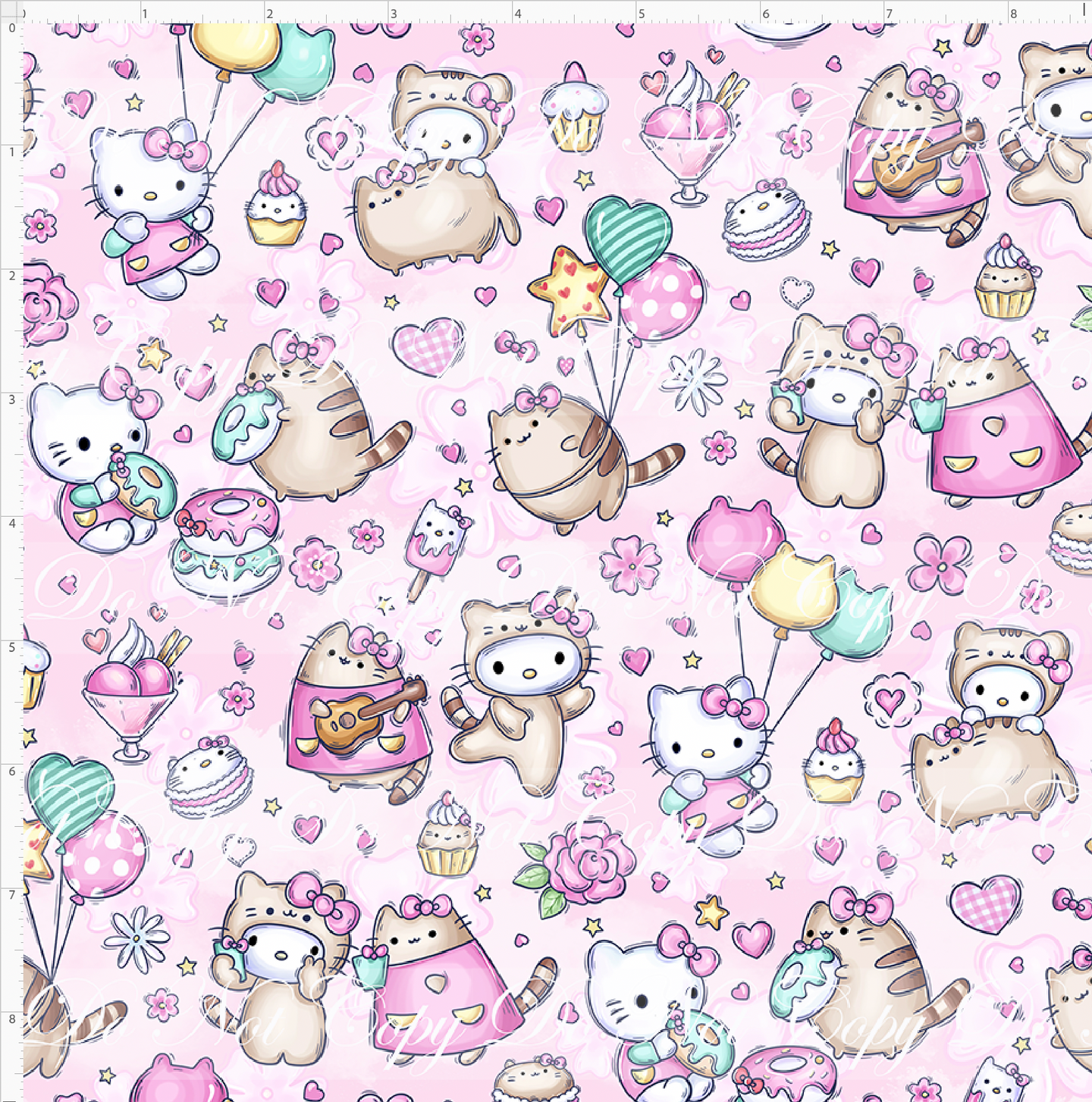 CATALOG - PREORDER -Cutie Cats - Main - Pink - SMALL SCALE