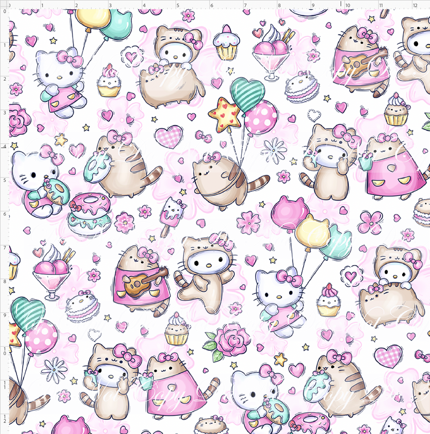 CATALOG - PREORDER -Cutie Cats - Main - White - REGULAR SCALE
