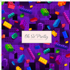 CATALOG - PREORDER R128 - Eat Sleep Build Repeat - Lego - Purple with Color