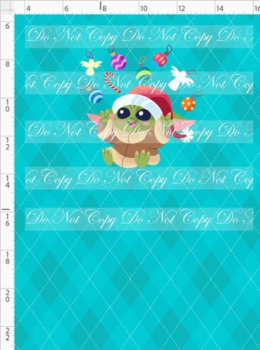 Retail - Festive Christmas - Panel - Baby - Turquoise - CHILD