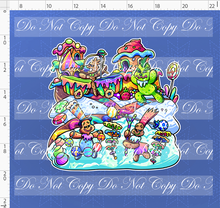 CATALOG - PREORDER - Gingerbread Whoville - Panel - Blue - ADULT