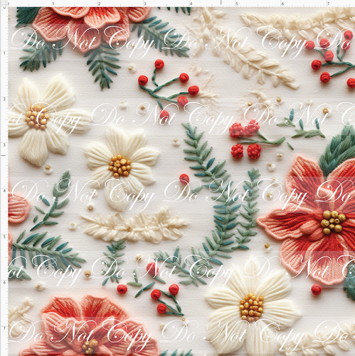 PREORDER - Embroidery Collection - Christmas Flowers - SMALL SCALE