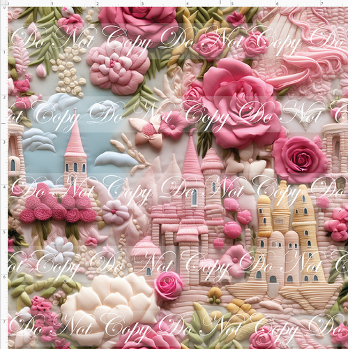 PREORDER - Embroidery Collection - Princess Inspired - Castle - Sky - SMALL SCALE