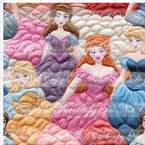 PREORDER - Embroidery Collection - Princess Inspired - Princesses - Quilted - SMALL SCALE