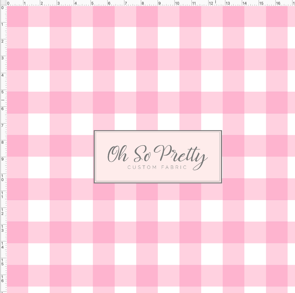 PREORDER R128 - Malibu Montage - Pink Large Gingham – Oh So Pretty ...