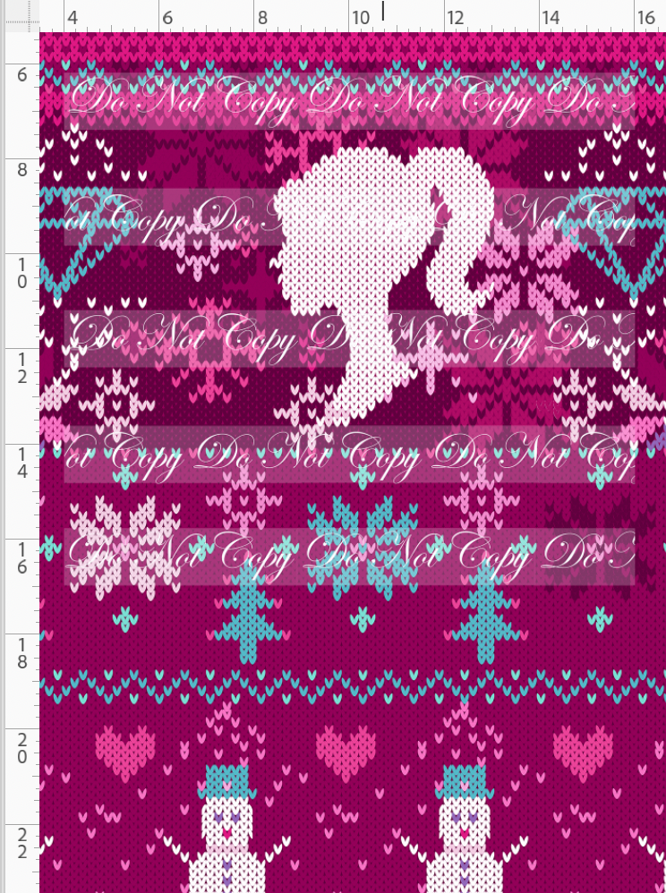 CATALOG -PREORDER - Fair Isle - Glamour Girl - Panel - CHILD