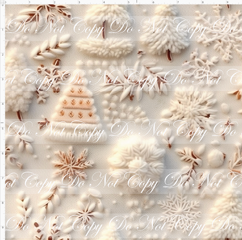 PREORDER - Embroidery Collection - White Snowfall - REGULAR SCALE