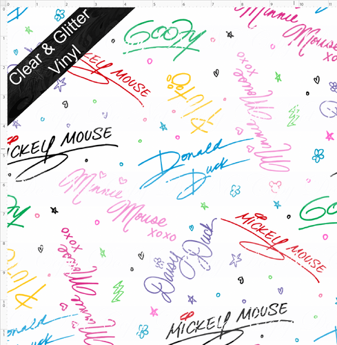 PREORDER - Mouse Pop - Signatures - REGULAR SCALE - CLEAR & GLITTER VINYL
