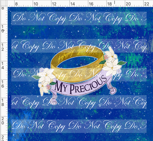 PREORDER R123 - The Shire - Panel - My Precious - Blue - ADULT