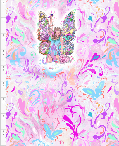PREORDER R130 - Eras Tours - Panel - Butterfly - Pink - CHILD