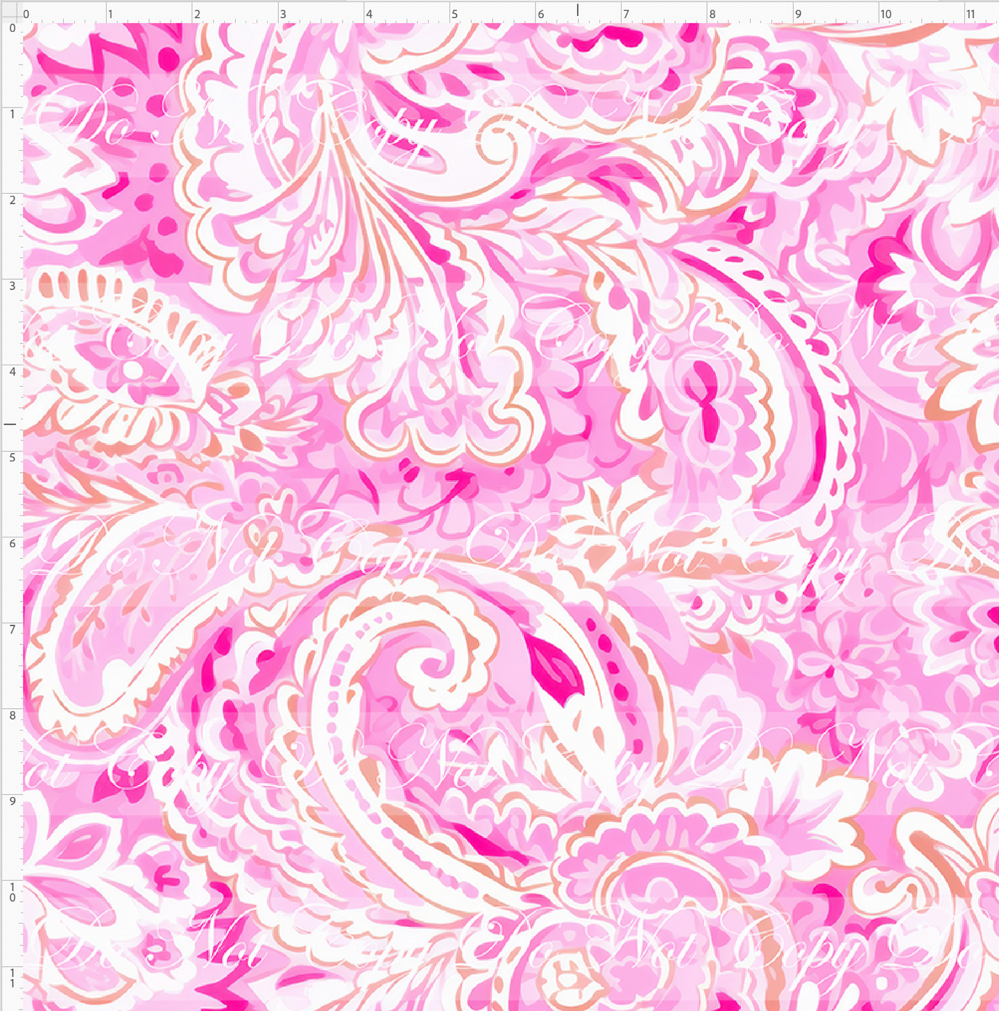 PREORDER - Preppy 2024 - Barbiecore Paisley - REGULAR SCALE