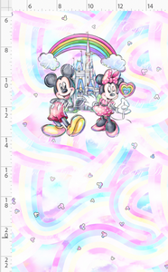 PREORDER R135 - Rainbow Castle & Cast - Panel - Mice - CHILD