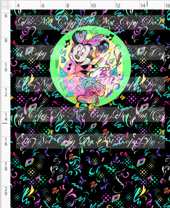 PREORDER R135 - Artistic 80s - Panel - Black - Girl Mouse - CHILD