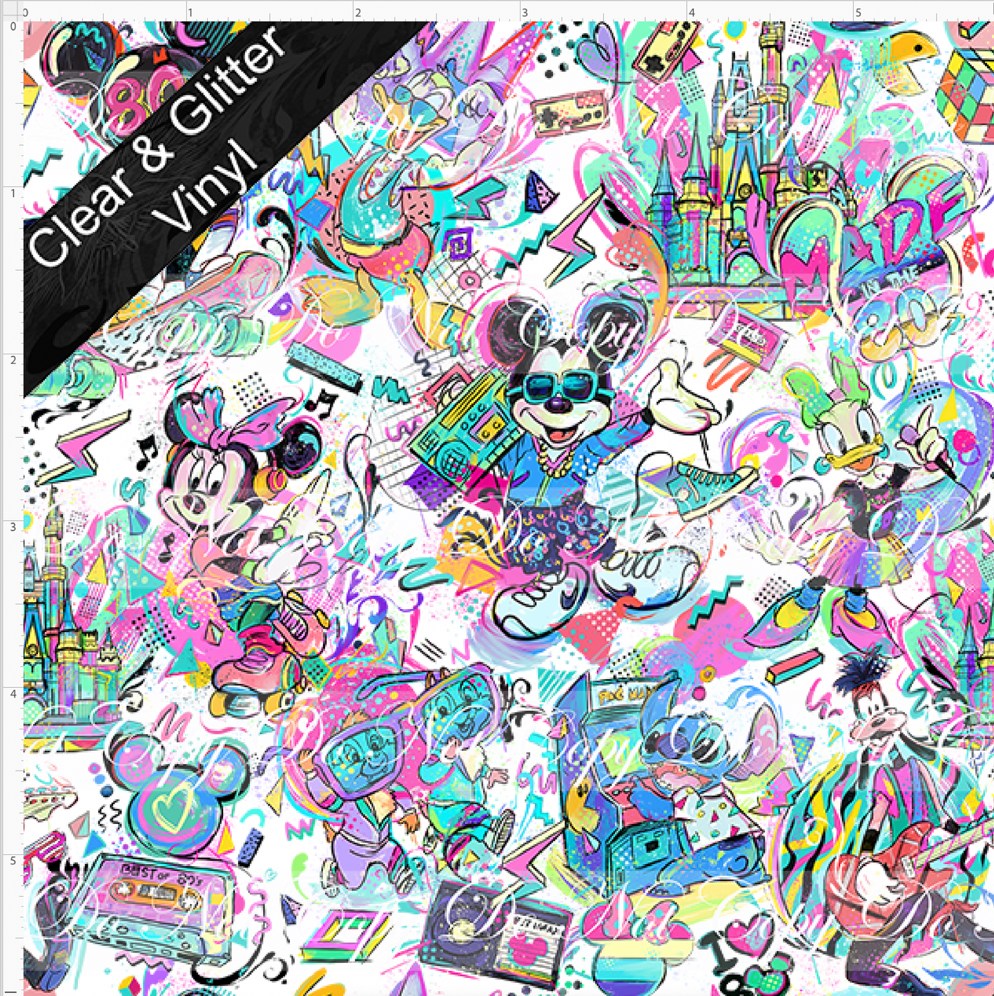 PREORDER - Artistic 80s - Main - SMALL SCALE - CLEAR & GLITTER VINYL