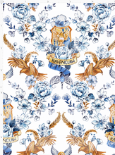 RETAIL - HP Damask - Blue House - SMALL SCALE