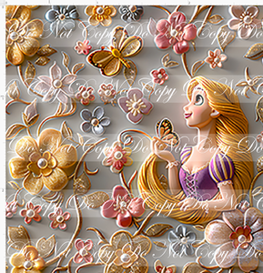 PREORDER - Embroidery Collection - Princess Inspired - Golden Hair - SMALL SCALE